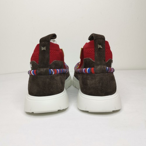 Pre-owned Valentino Garavani Rockstud Sneaker Toe Men's Us 8 Eur 41 $995 In Multicolor