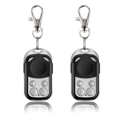 2x Universal 433.92MHZ Fixed Code 4 Button Gate Garage Door Open Remote Control