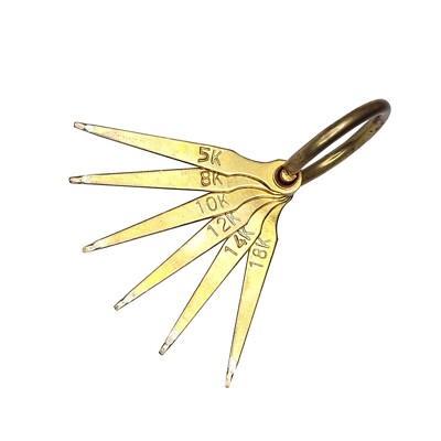 Gold Testing Needle with Set of 6 Needles Size 5k, 8k, 10k, 12k, 14k & 18k