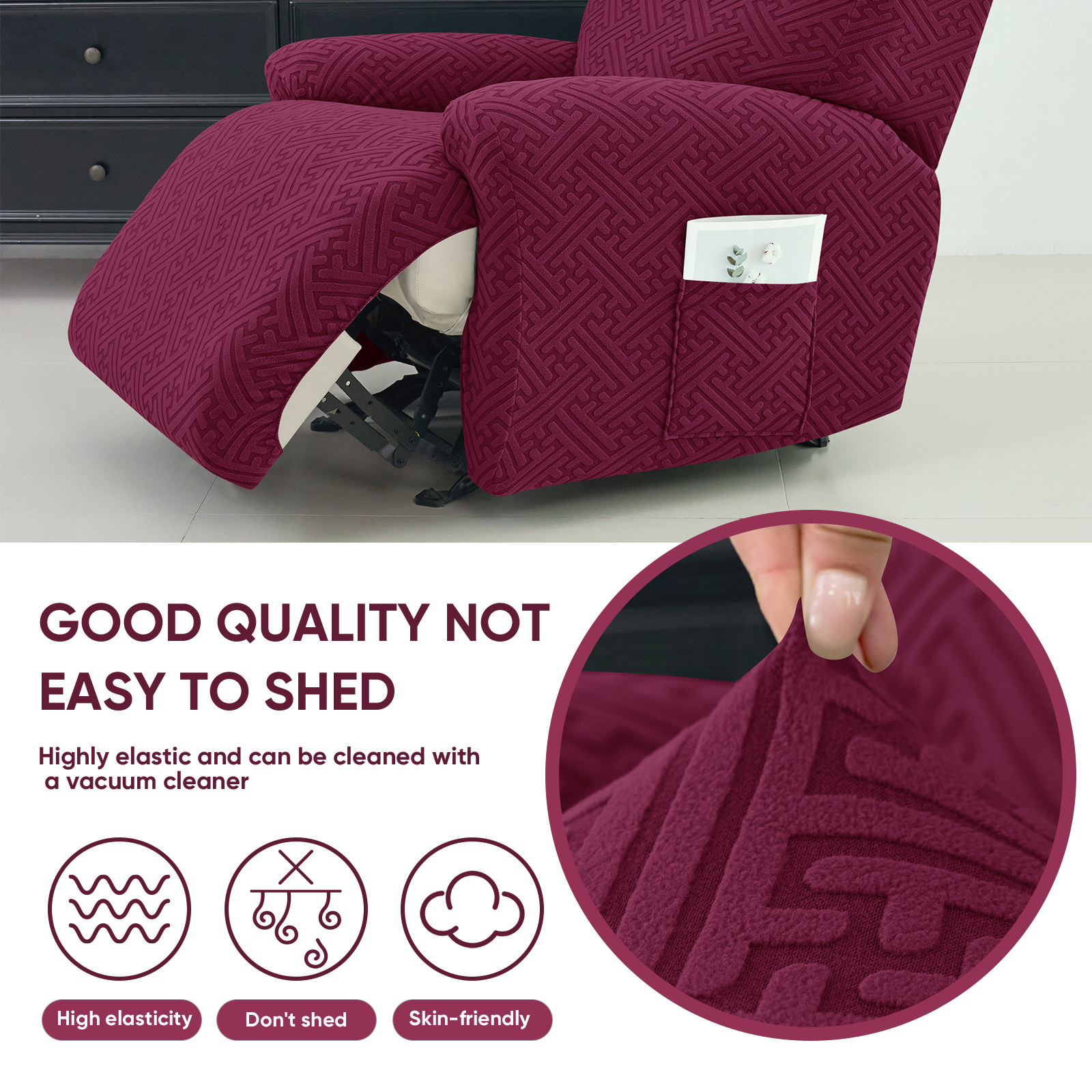 100% Waterproof Stretch Recliner Chair Slipcover Cover Protector Lazy Boy Sofa