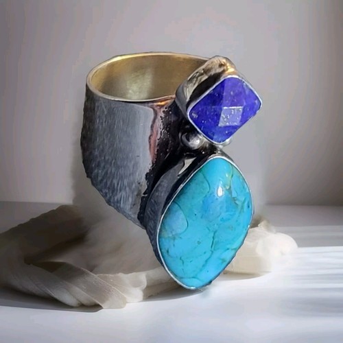 Vintage DTR China Turquoise/Blue lapis, 925; Desert Rose Vintage DTR China Turquoise/Blue lapis, 925; Desert Rose