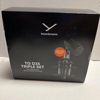beyerdynamic TG D35 Triple Set With Microphone Clamp MKV 87, Dynamic Drum...