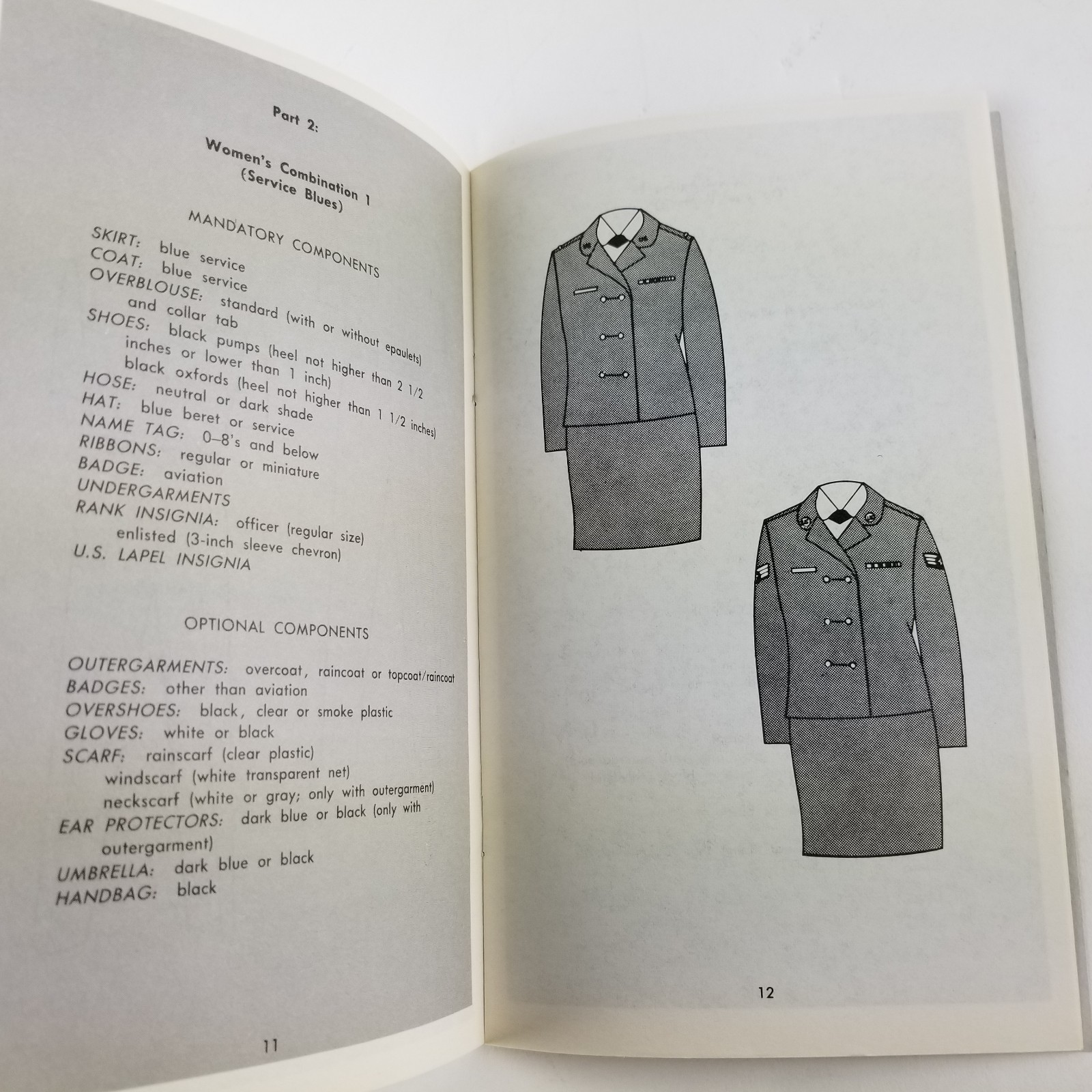 Air Force Uniforms Booklet October 1977 Men and Women's Uniform Combinations