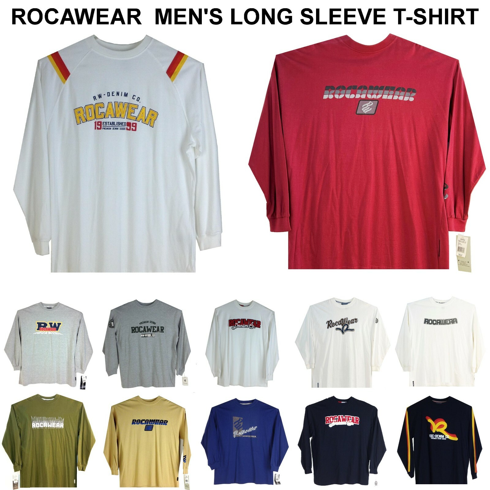 Vintage, ROCAWEAR, MEN'S (LONG SLEEVE) T- SHIRT, LIMITED Vintage, ROCAWEAR, MEN'S (LONG SLEEVE) T- SHIRT, LIMITED
