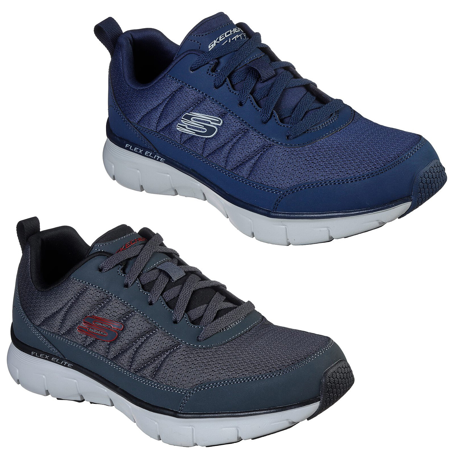 Skechers Synergy 3.0 Trainers Mens Leather Mesh Athletic Training Shoes 52584 | eBay