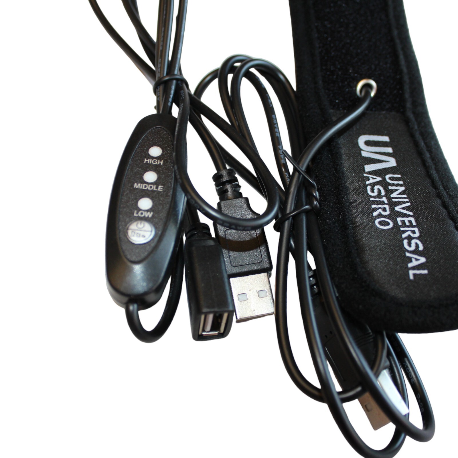 Telescope USB Lens Warmer/Dew Heater Strap with Controller-16"