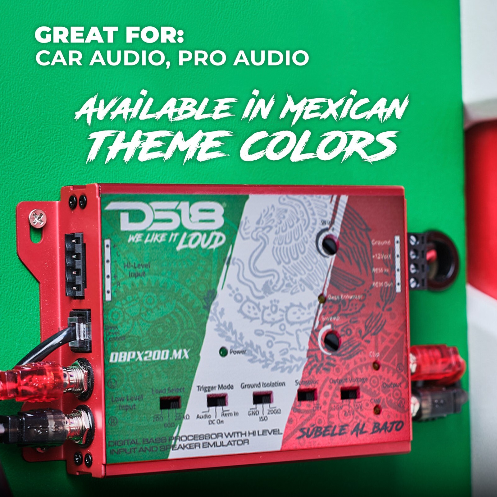 DS18 Digital Bass Processor With Hi to Low Signal Converter & Speaker Emulator