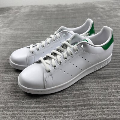 NEW adidas Stan Smith Mens 8.5 White Green Fairway Low Top Casual Shoes Sneakers