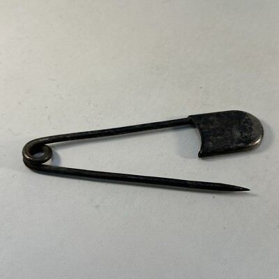 Vintage 5  Jumbo Single Wire Safety Pin Metal Large Heavy Duty-Works Kilt