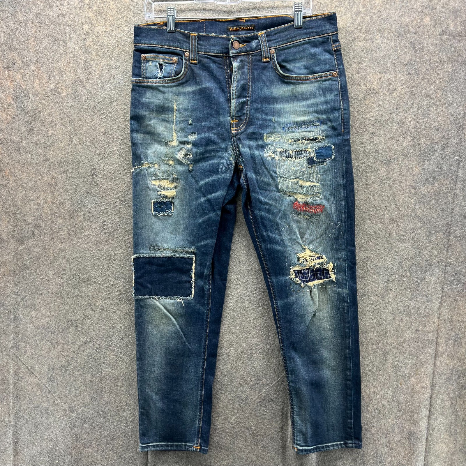 Nudie Jeans Mens 32x28 Patch Eddie II Tsuyoshi Limited