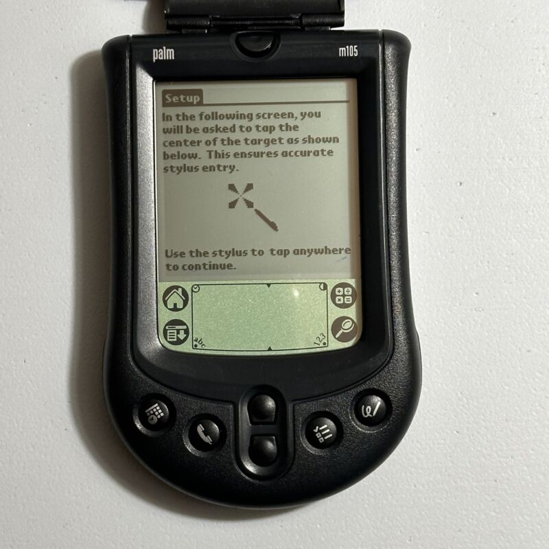 Palm M105 PDA w/Stylus Palm Pilot Digital Organizer Planner Touchscreen Working