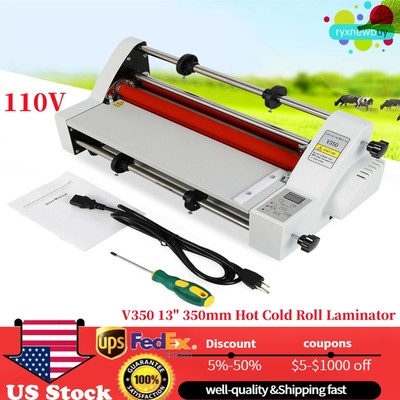 Hot Cold Roll Laminator Single ＆ Dual Sided Digital Display Laminating Machine