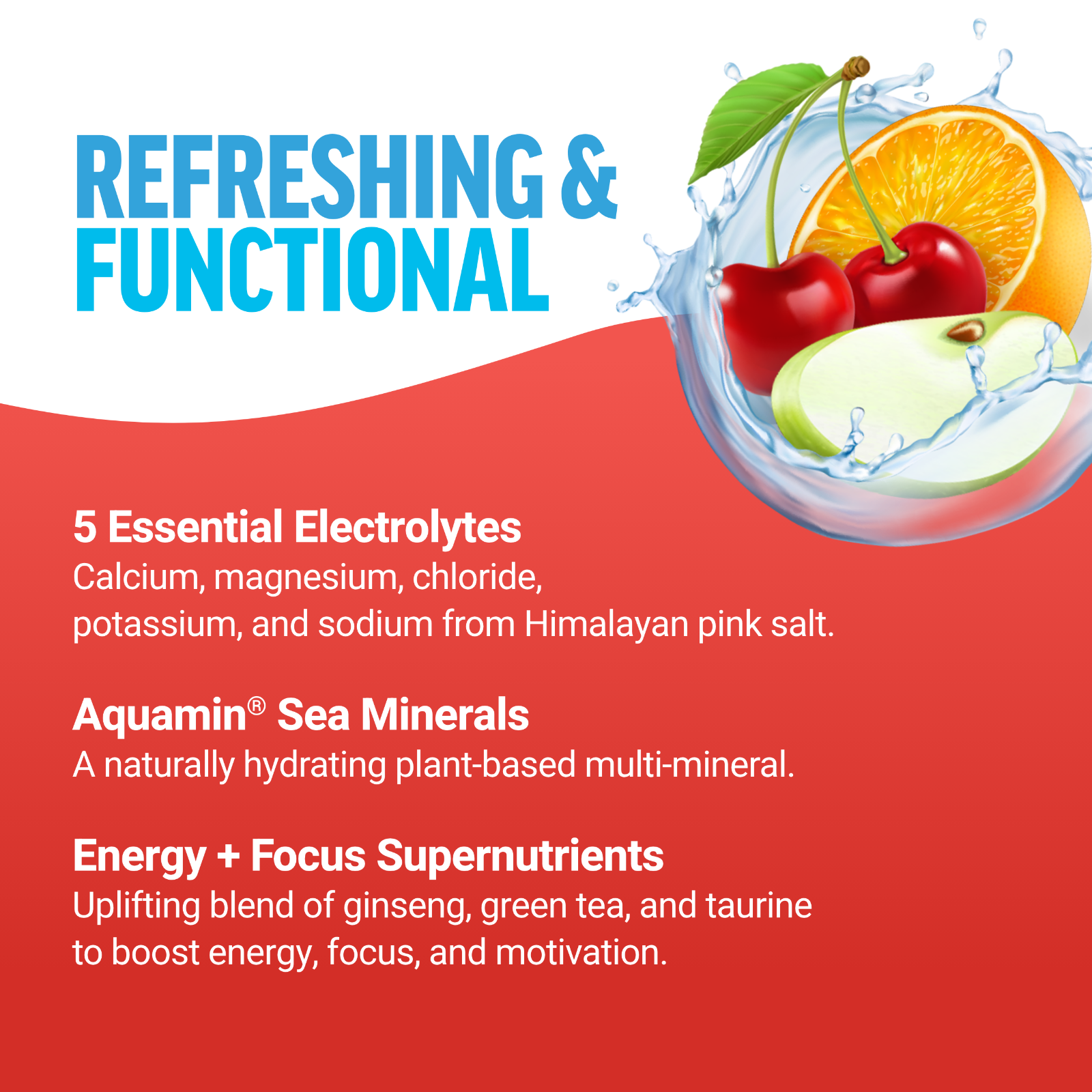 Force Factor Liquid Labs Energy Drink, Electrolytes Powder, Hydration Packets