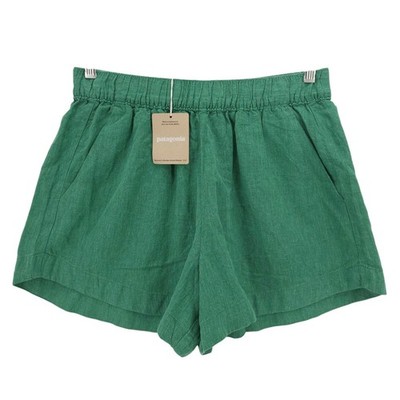 NWT PATAGONIA Women’s Garden Island Shorts CONIFER GREEN Hemp Blend MEDIUM