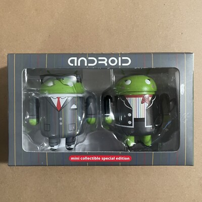 Android Mini Google Executives 2 Figure Set New With Glasses Defect Collectible