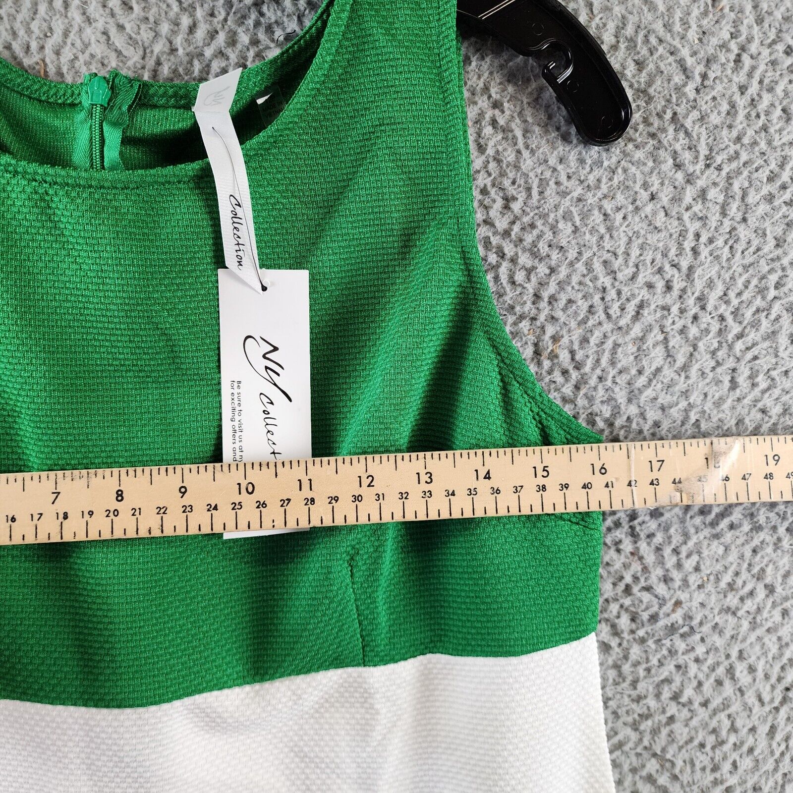 NY Collection Petite Two Piece Jacket And Dress Set Women's 12P Emerald Jacilynn - Picture 20 of 24