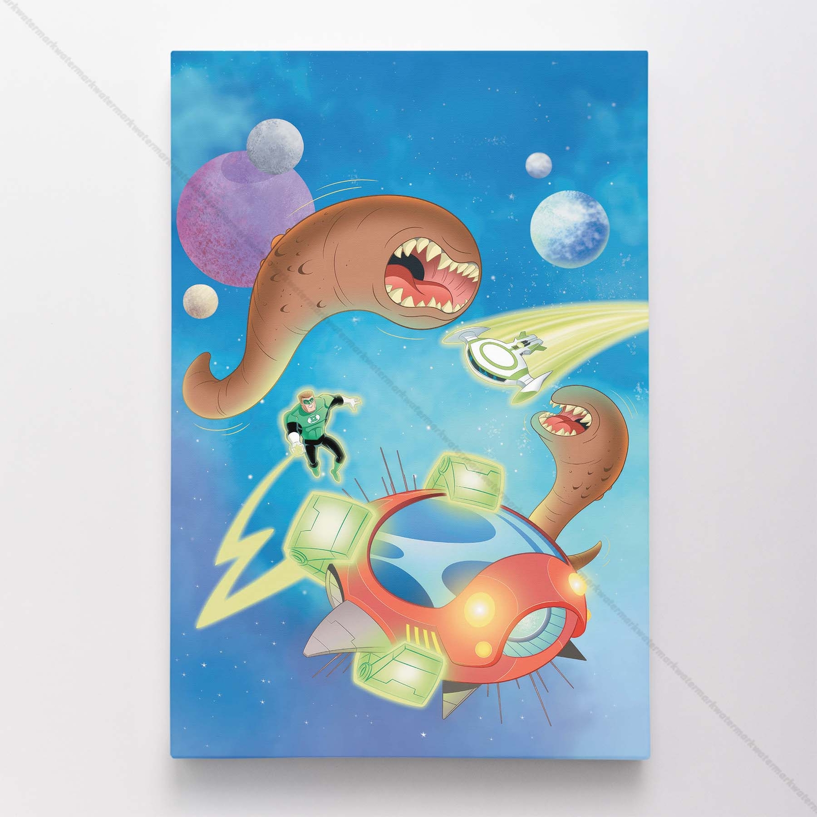 Green Latern Poster Canvas DC Comic Book Cover Art Print #62752