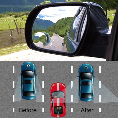 Pair Clear Wide Angle Adjustable Car SUV Rearview Parking Side Blind Spot Mirror