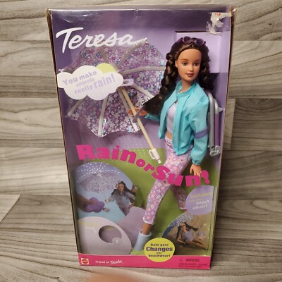 Friend of Barbie Teresa - Rain or Sun w/ Umbrella, Beach Chair 2000 Indonesia