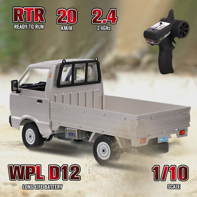 WPL D12 1/10 RC Truck 2.4Ghz RC Car RC Toy RTR Car Gifts for Adults Kids K4S1