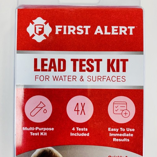 First Alert Lead Test Kit Includes 4 Tests for Water Soil Surfaces Toys Paint