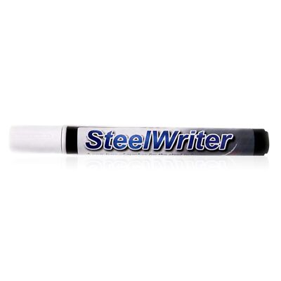 Steelwriter Metal Marking Paint Pen - White - Washable Marker For Steel