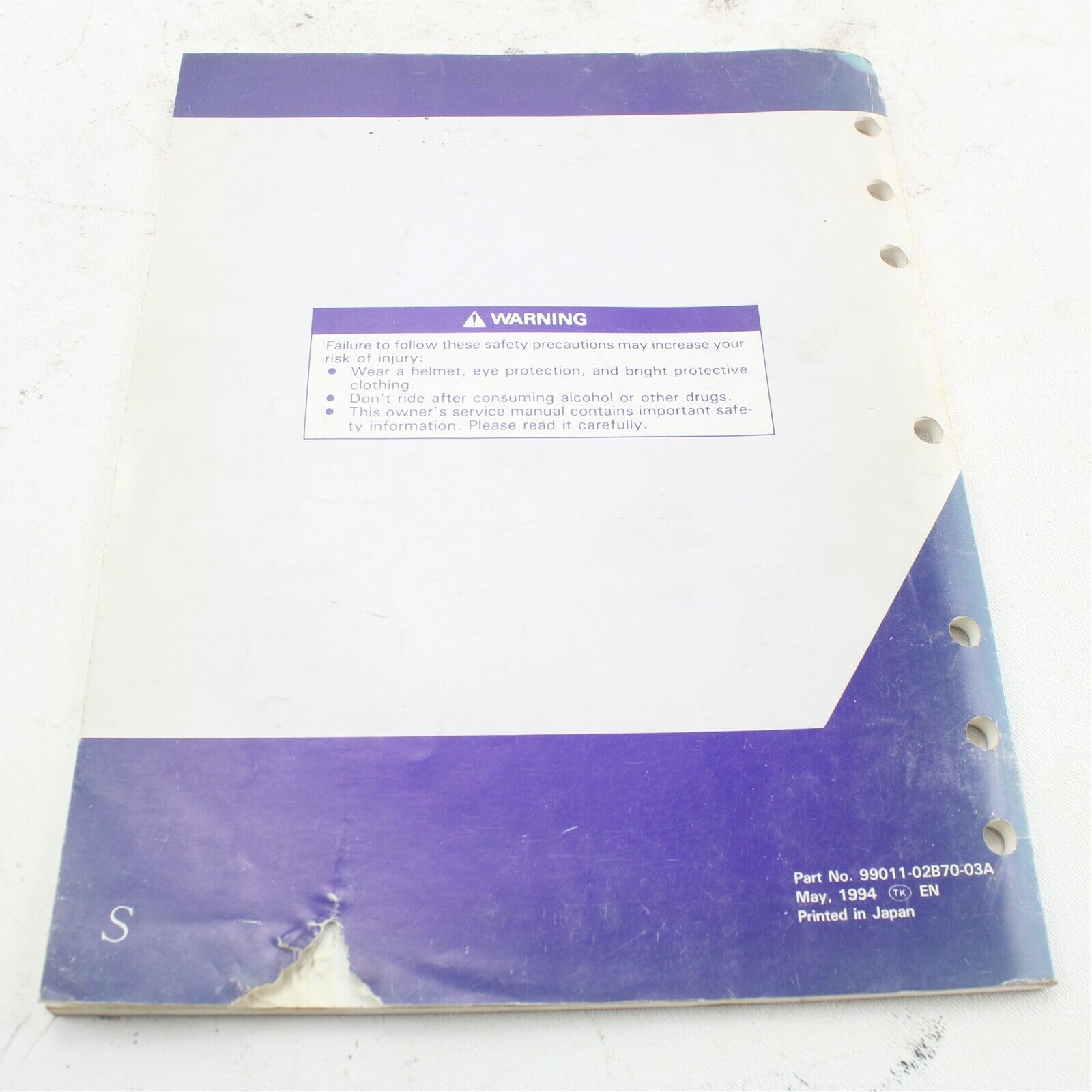 1995 Suzuki RM80 Owners Service Information Manual Booklet 99011-02B70