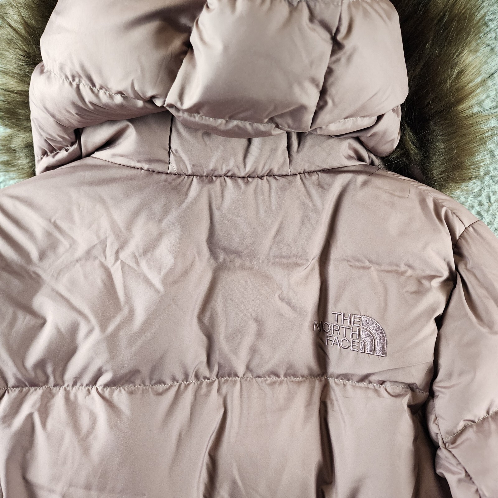 The North Face New Dealio Down Parka Women's XS Twilight Mauve Zip/Snap Closure - Picture 20 of 20
