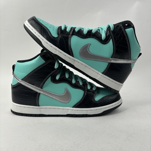 未使用 Nike×DIAMOND SUPPLY Dunk HI Tiffany Nike SB Dunk High Diamond Supply Co. Aqua Blue TIFFANY