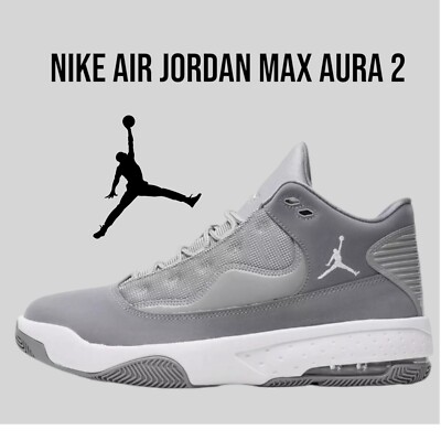 Nike Air Jordan Max Aura 2 Suede Gray CK6636 Size 11-15 Men's Basketball Shoe
