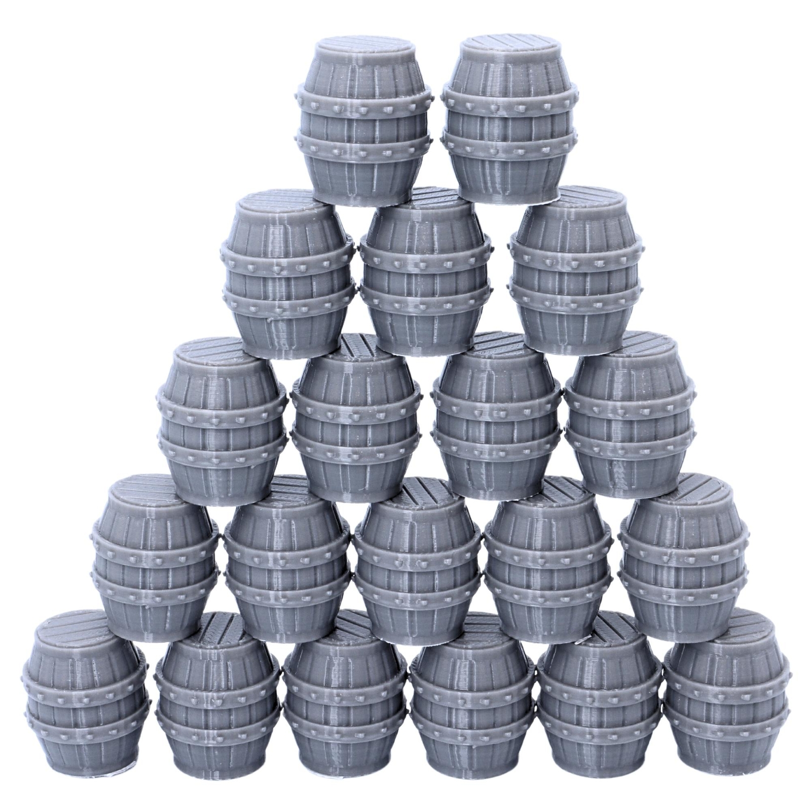 Wooden Rum Barrel Oil Drum Set Scenery Terrain for 28mm Wargames Scatter Props