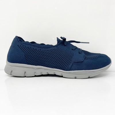 

Skechers Womens Memory Foam 158184 Синяя повседневная обувь Кроссовки Размер 8.5, Синий, Memory Foam