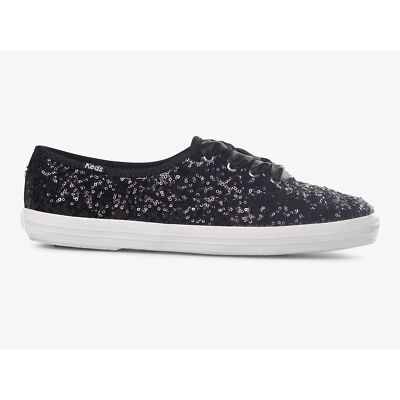 Keds Women Champion Sequins Celebration Sneaker Black 8 M Fashion Sneakers