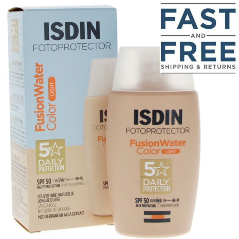 ISDIN Fotoprotector FUSION WATER COLOR -LIGHT Tinted Oil-Free Sunscreen SPF50