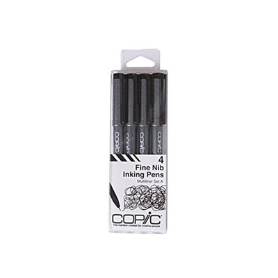 Too COPIC Multi Liner 4-pc Black A-Set New from Japan
