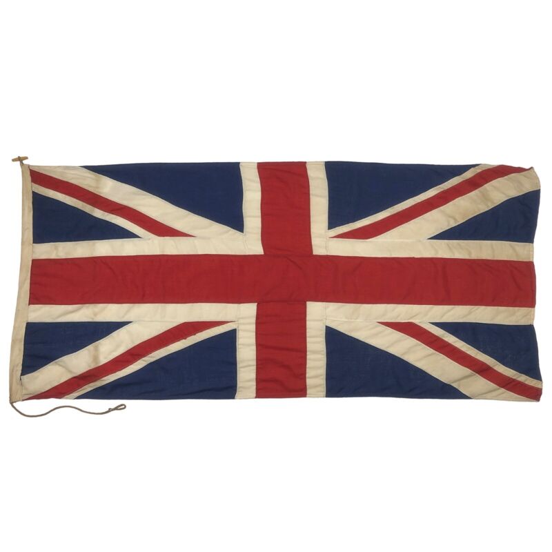 Vintage Sewn Union Jack Flag Cloth United Kingdom Nautical British UK