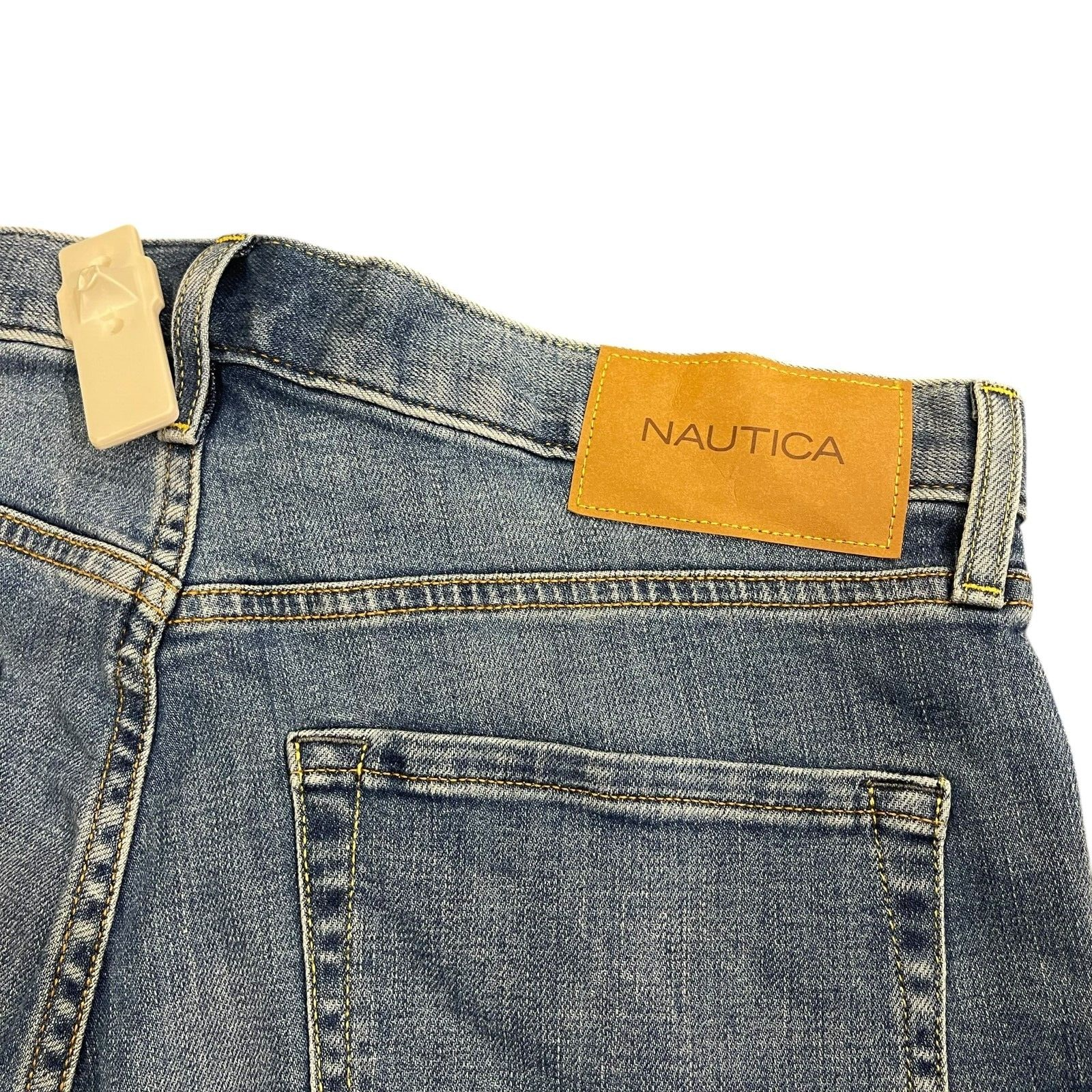 NWT Nautica Men's Original Relaxed Straight Stretch Denim Jeans 4 Colors All Siz