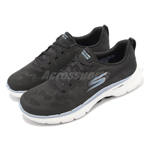 

Женская повседневная обувь Skechers Go Walk 6-Valeska Black Blue White 124560-BKBL, Черный, Go Walk 6-valeska