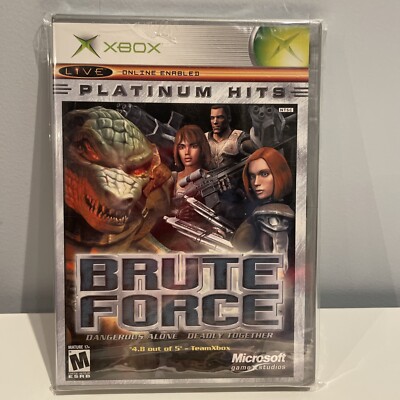 Brute Force (Microsoft Xbox, 2003) Platinum Hits BRAND NEW SEALED RIPPED COMMON 