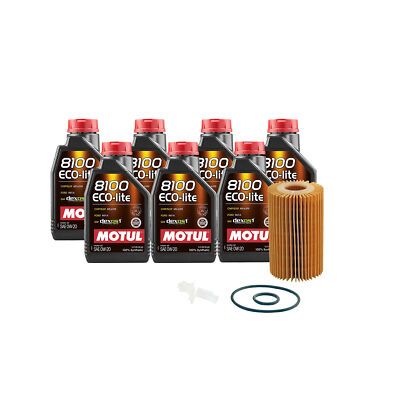 7L Motul 8100 ECO-LITE 0W20 Wix Filter Motor Oil Change Kit API SP-RC For Toyota