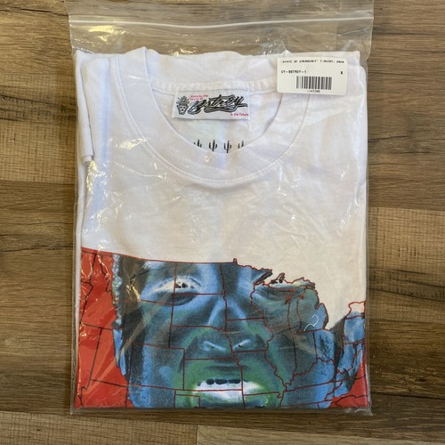 Pre-owned Virgil Abloh State Of Emergency - Off White |  Bstroy T-shirt Size Small (corona)