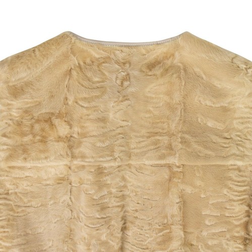 Pre-owned Brunello Cucinelli Yellow Astrakhan Fur Reversible Jacket Vest 42 $20995