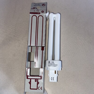 GE F18DBXT4/SPX30 (12861) 18-Watt 3000k 2 Pin G24d-2 Base CFL Lamp New PL18 New