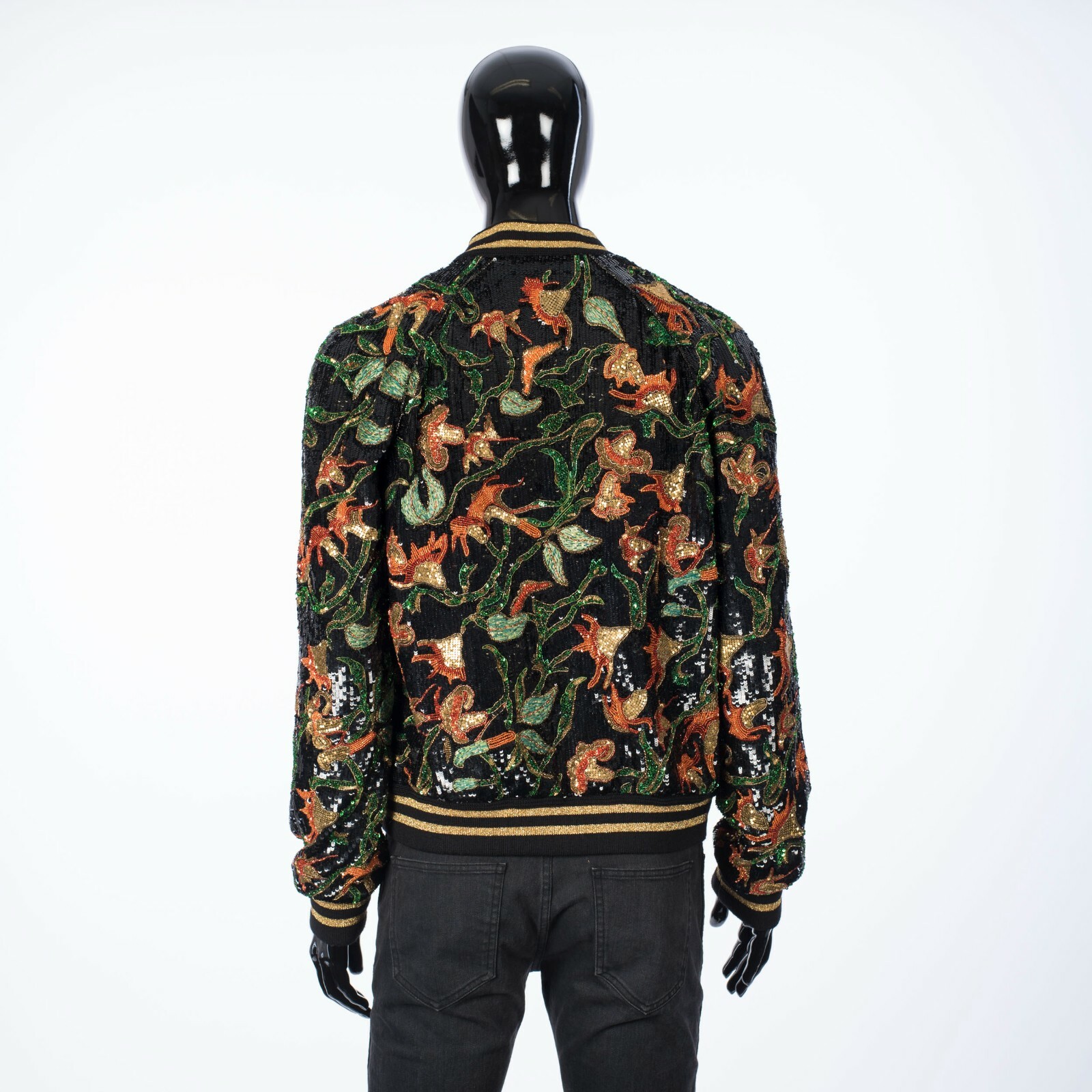 Pre-owned Celine 20900$ Sequins Embroidered Teddy Jacket In Multicolor