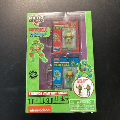 Worlds Smallest Teenage Mutant Ninja Turtles Micro Figures Keychain Raphael Leo