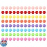 Laviesto 0.47inch(12mm) Game Replacement Marbles Balls,96pcs Acrylic Balls for Rainbow Bead Game,Color Sorting Toy,DIY Craft(8 Colors)