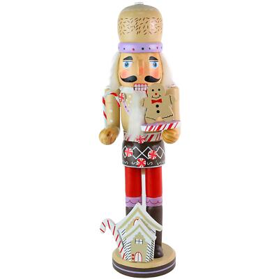 Gingerbread Chef Nutcracker - Wooden Ginger Bread Man Cookie Theme Baker Chri...