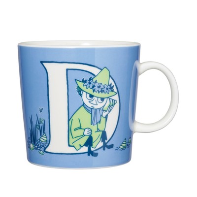 Moomin Mug Cup ARABIA 0.4L Alphabet Collection D Brand New