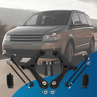 10pc Front Control Arms + Sway Bars + Tie Rod Kit for Town Country Grand Caravan