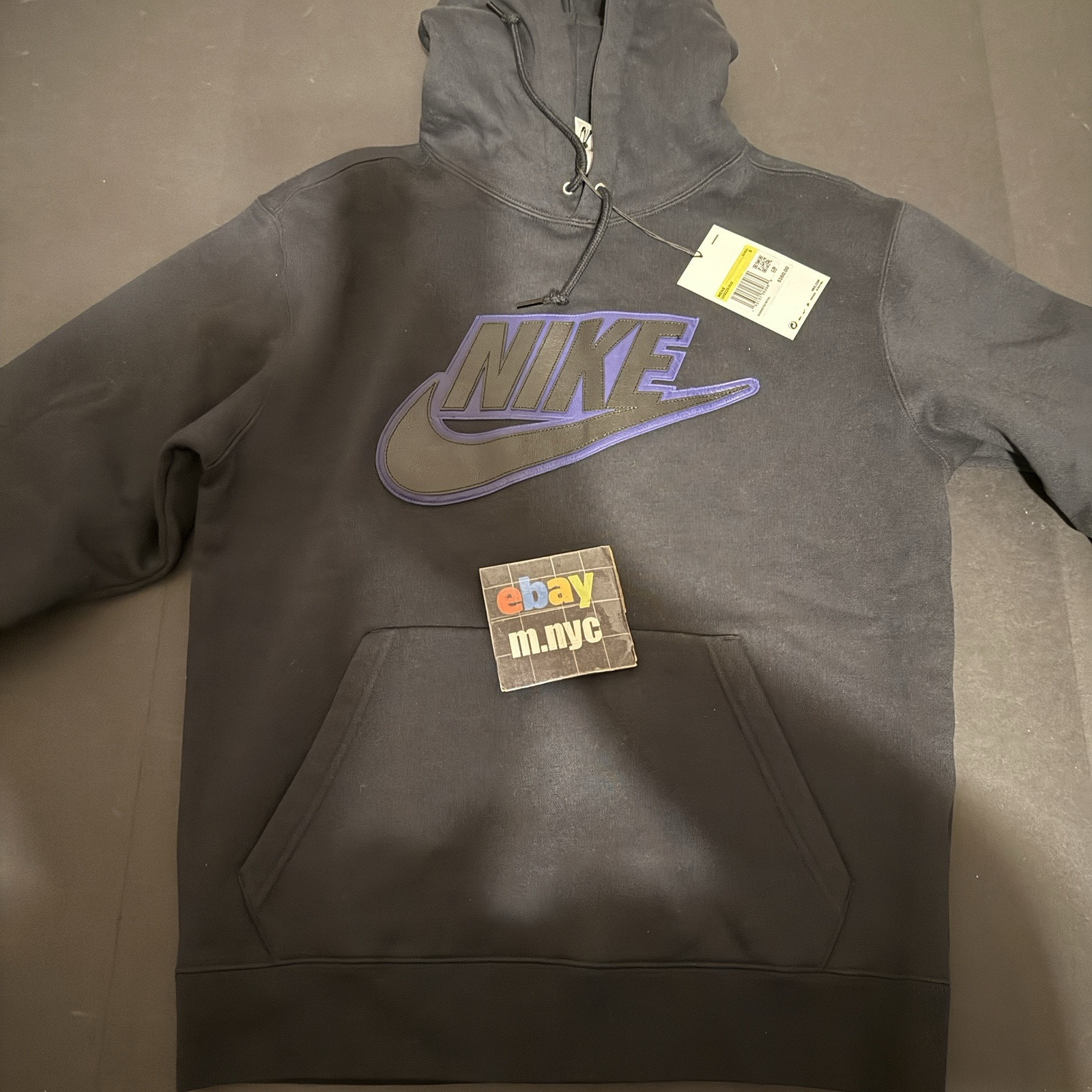 Supreme Hoodie FW19 Leather Applique Hoodie Black CK6225-010
